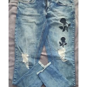 Bossini Distressed Jeans with embroidery